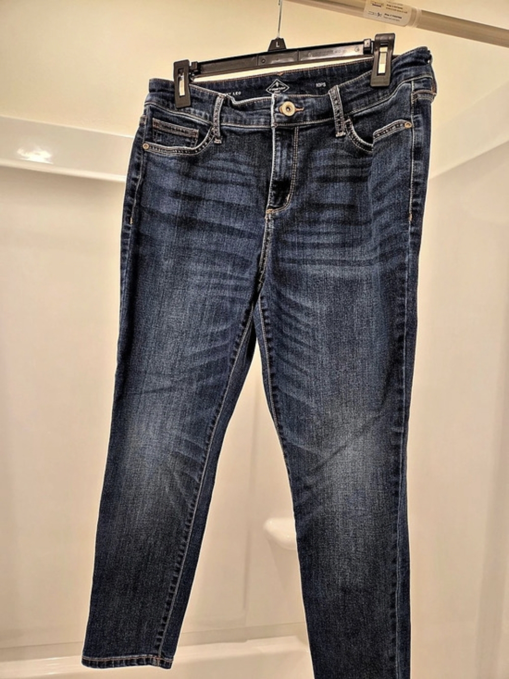 St. Johns Bay Skinny Jeans Blue Waist 10